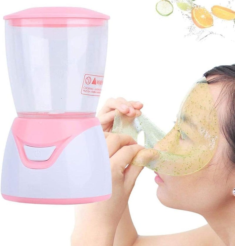 woobles Face Mask Machine, Facial Treatment DIY Natural Fruit Vegetable Mask, Mini DIY Automatic Facial Cream Making With 32Pcs Mask Making Collagen Capsules SPA Skin Care - Image 3
